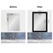 Amanti Art Mirror Makeover Bathroom Mirror Frame Border Kit - Fully Assembled Peel and Stick Frame - Mirror NOT Included - Brushed Black or Nickel Trim